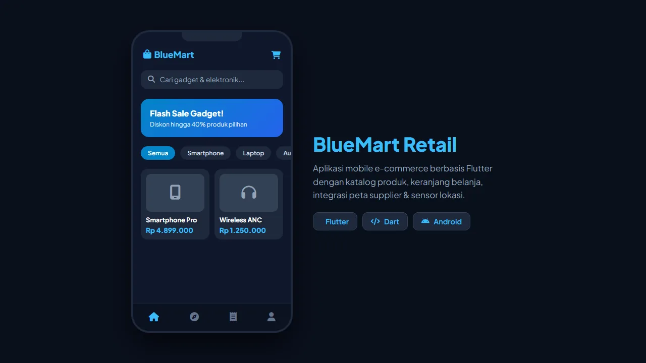 BlueMart Mobile App Preview