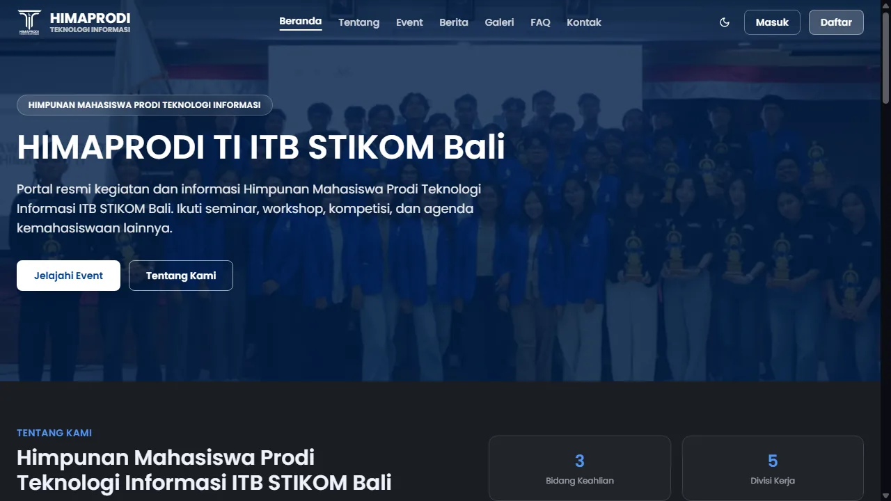 Himaprodi TI Website Preview